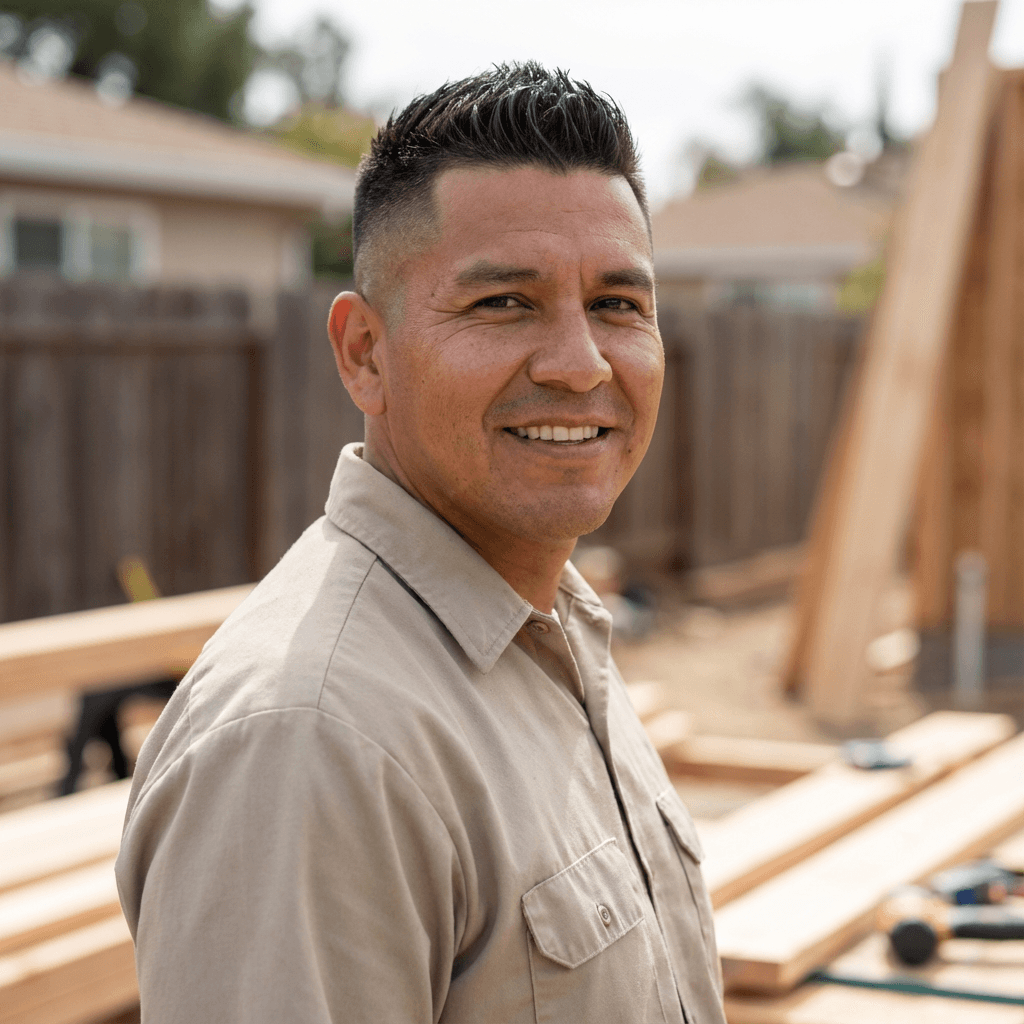 Homeowner in The Junction standing in a renovated living room
